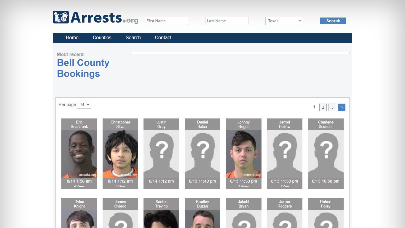 Bell County Arrests and Inmate Search